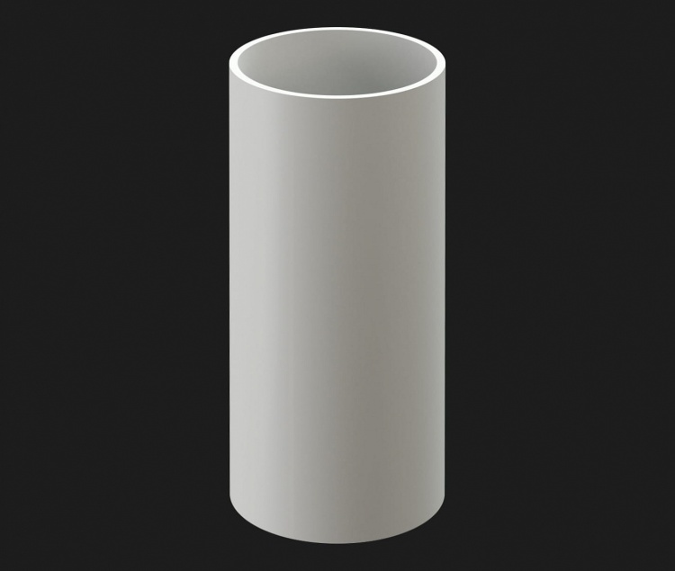 Труба водосточная DOCKE Premium 3м, пломбир