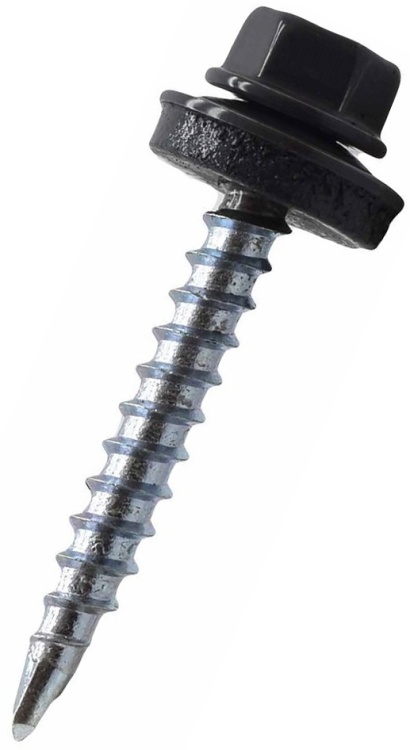 Саморез кровельный,RAL7024, ZP, 4.8х50